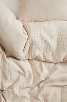 Parure de couette lit simple en mousseline