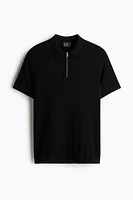 Muscle Fit Half-Zip Polo Shirt