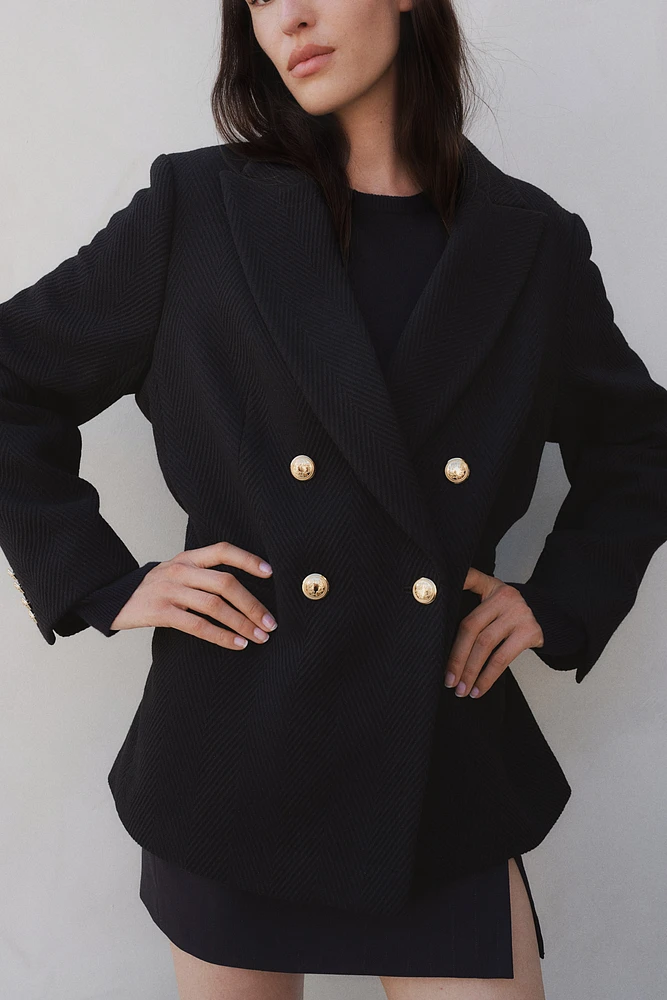 Textured-weave Jacket