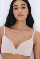 Padded Soft-Cup Microfiber Bra