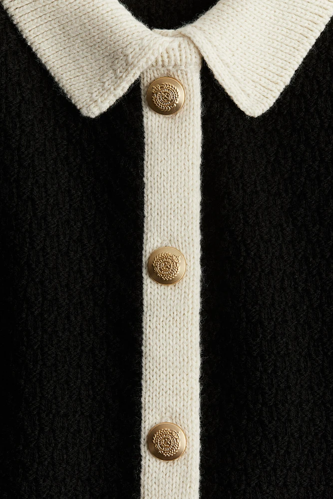 Textured-Knit Cardigan