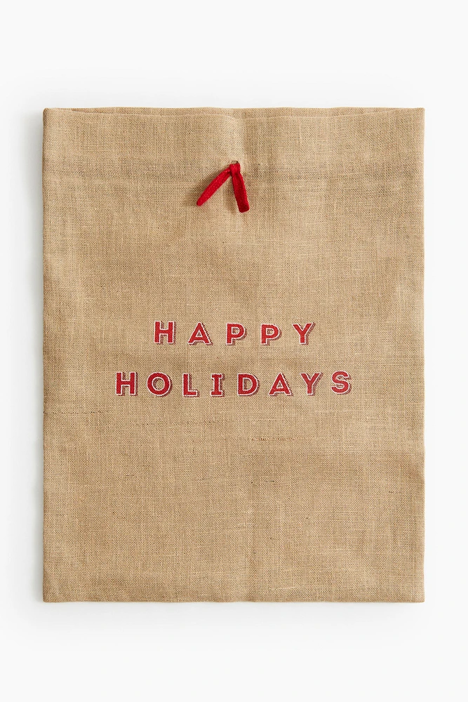 Jute santa sack