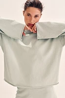 Roll-edge Sweater