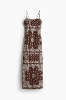 Robe maxi avec détail à nouer