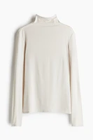 Lyocell Mock Turtleneck Top