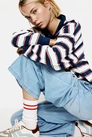 Pantalon en denim avec cordon de serrage