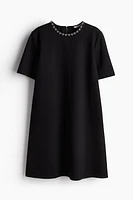 MAMA Embellished Jersey Dress