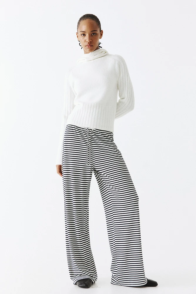 Pantalon large avec cordon de serrage