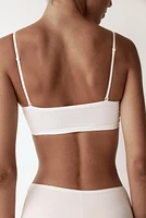 Soutien-gorge bandeau coussiné en jersey