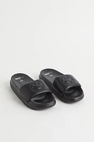 Embroidered-motif Slides