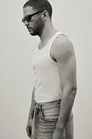 Slim Fit Ribbed Tank Top