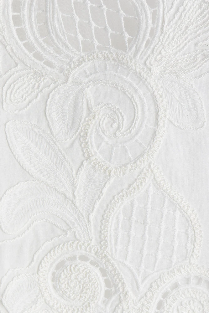 Blouse en coton avec broderie anglaise