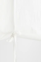 Linen-blend Roll-up Curtain