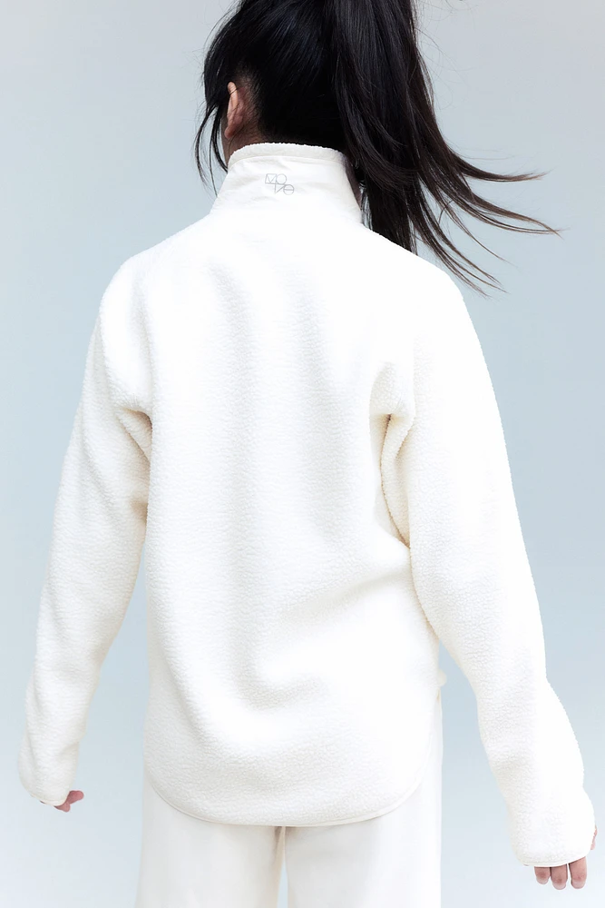 Veste de sport en tissu peluche
