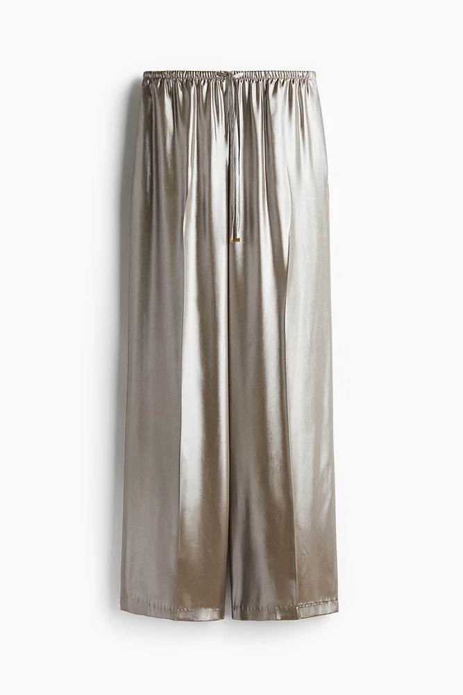 Pantalon large avec cordon de serrage
