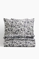 Patterned King/Queen Duvet Cover Set