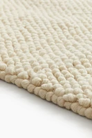 Textured-Weave Wool-Blend Rug