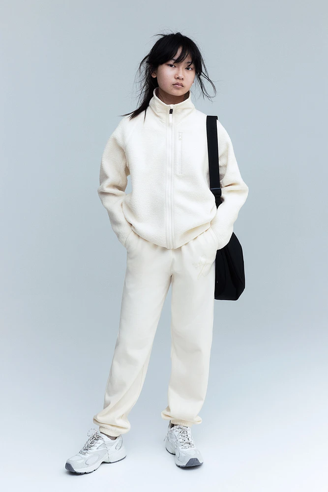 Veste de sport en tissu peluche
