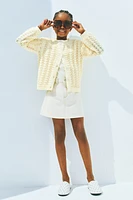 Gilet en maille pointelle
