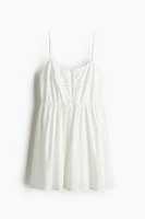 Tie-Detail Poplin Dress