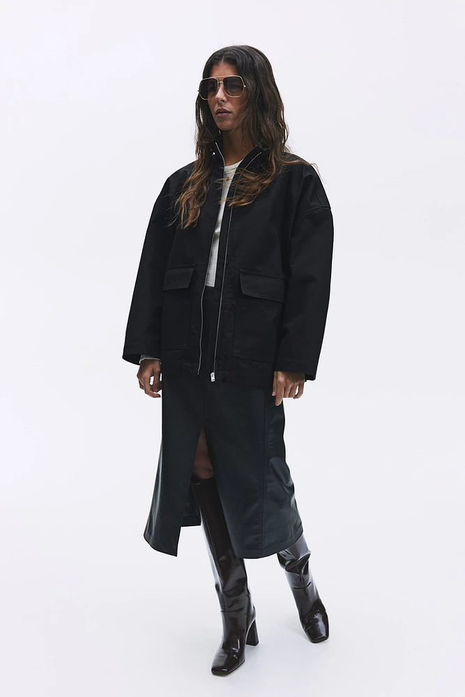 Veste ample en toile