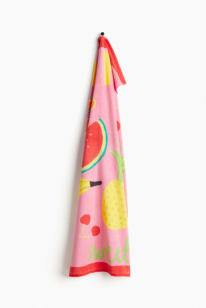Serviette de bain à motif