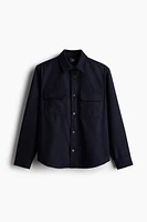 Regular Fit Felted Overshirt