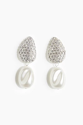 Pendant Rhinestone Earrings