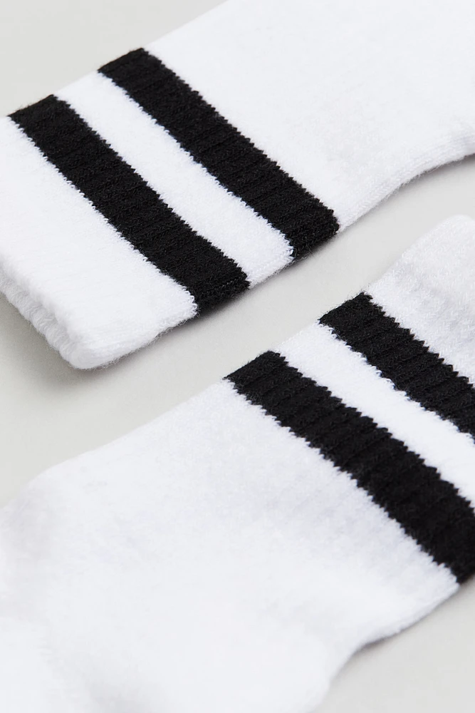 Lot de 5 paires chaussettes côtelées