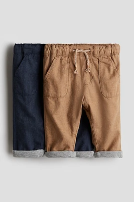 2-pack Fully Lined Cotton Pants