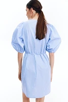 Puff-Sleeved Dress