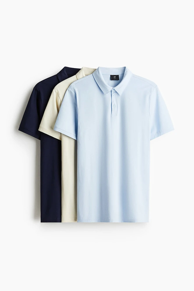 3-pack Slim Fit Polo Shirts