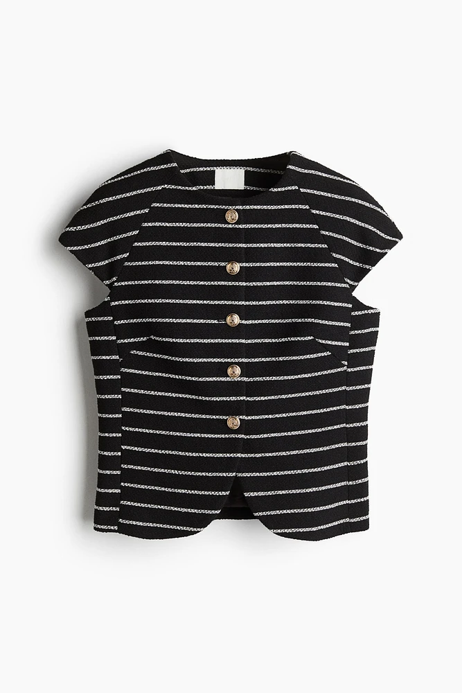 Button-Front Top