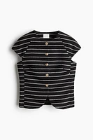 Button-Front Top