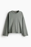 Roll-edge Sweater