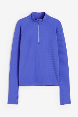 Seamless Half-Zip Sports Top DryMove™