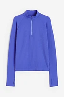 Seamless Half-Zip Sports Top DryMove™