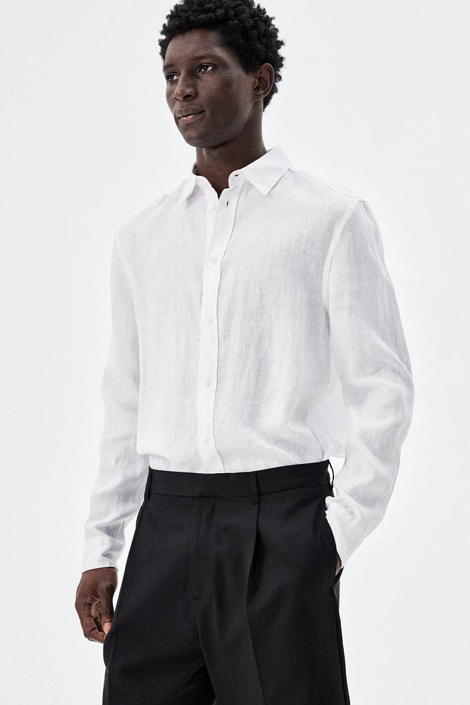 Regular-Fit Linen Shirt
