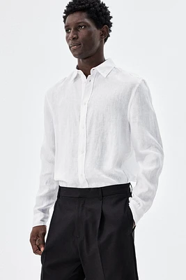 Regular-Fit Linen Shirt
