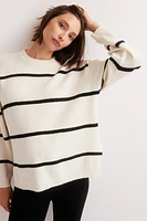 MAMA Slit-Hem Sweater