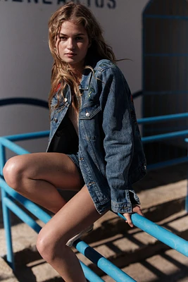 Embroidered Denim Jacket