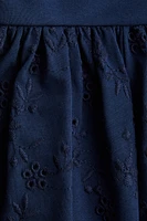 Skirt with Eyelet Embroidery