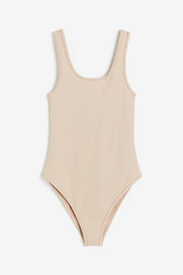 Ribbed Jersey Bodysuit