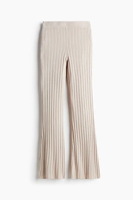 Rib-knit Pants
