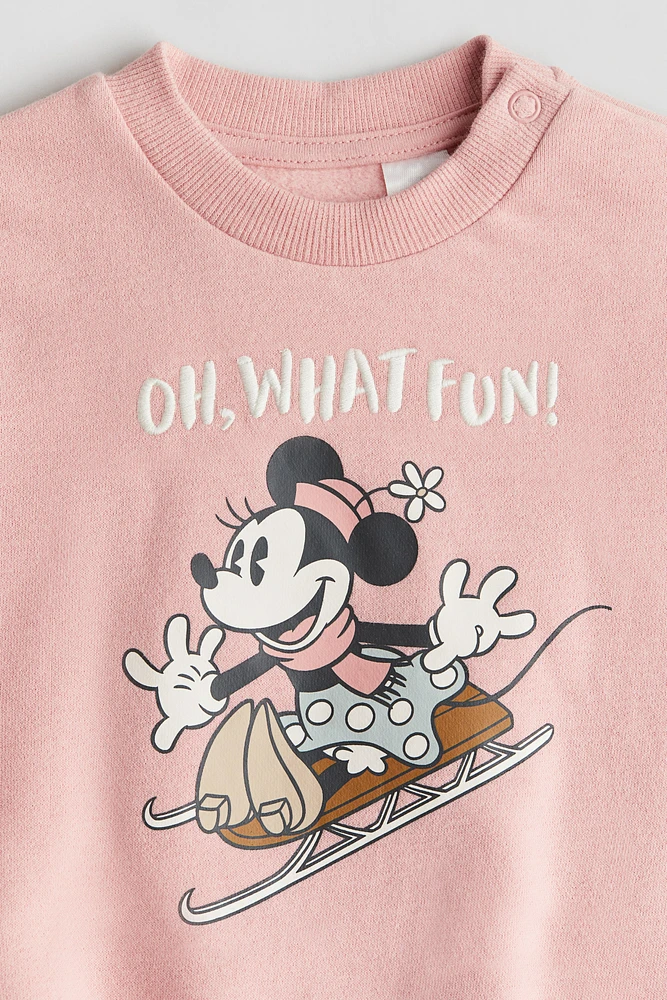 Sweatshirt with Printed Motif