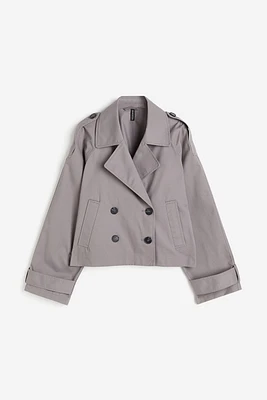 Short Twill Pea Coat