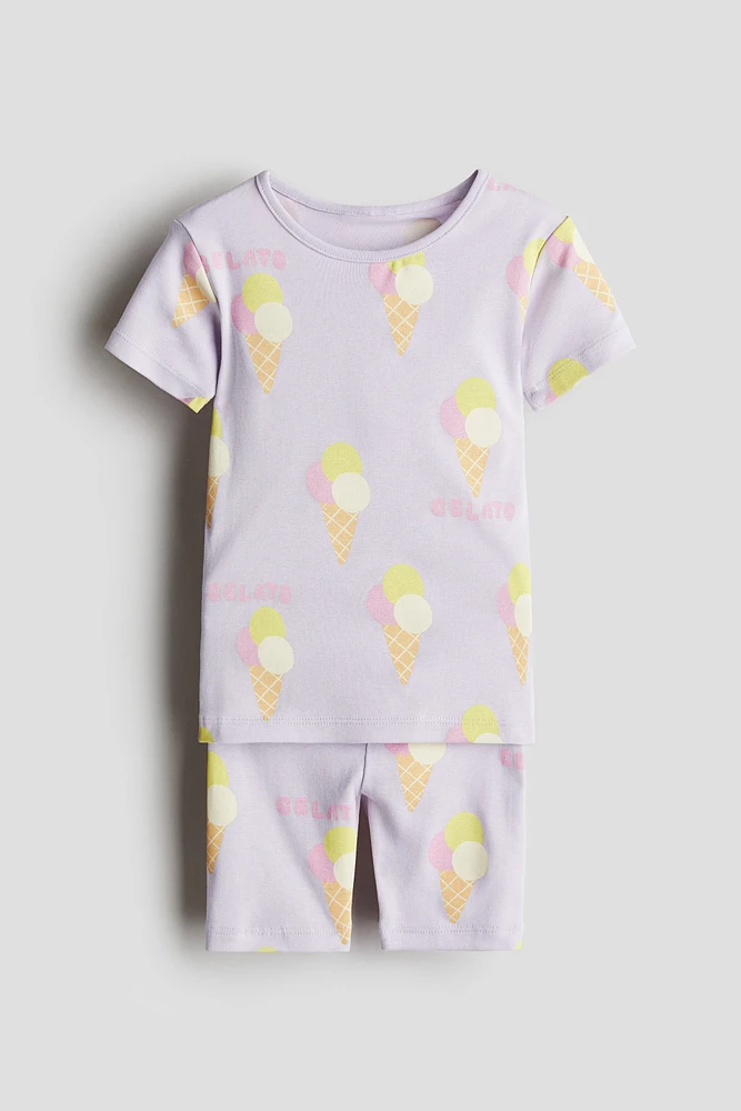 Snug Fit Printed Cotton Pajamas
