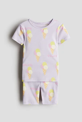 Snug Fit Printed Cotton Pajamas