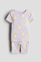 Snug Fit Printed Cotton Pajamas