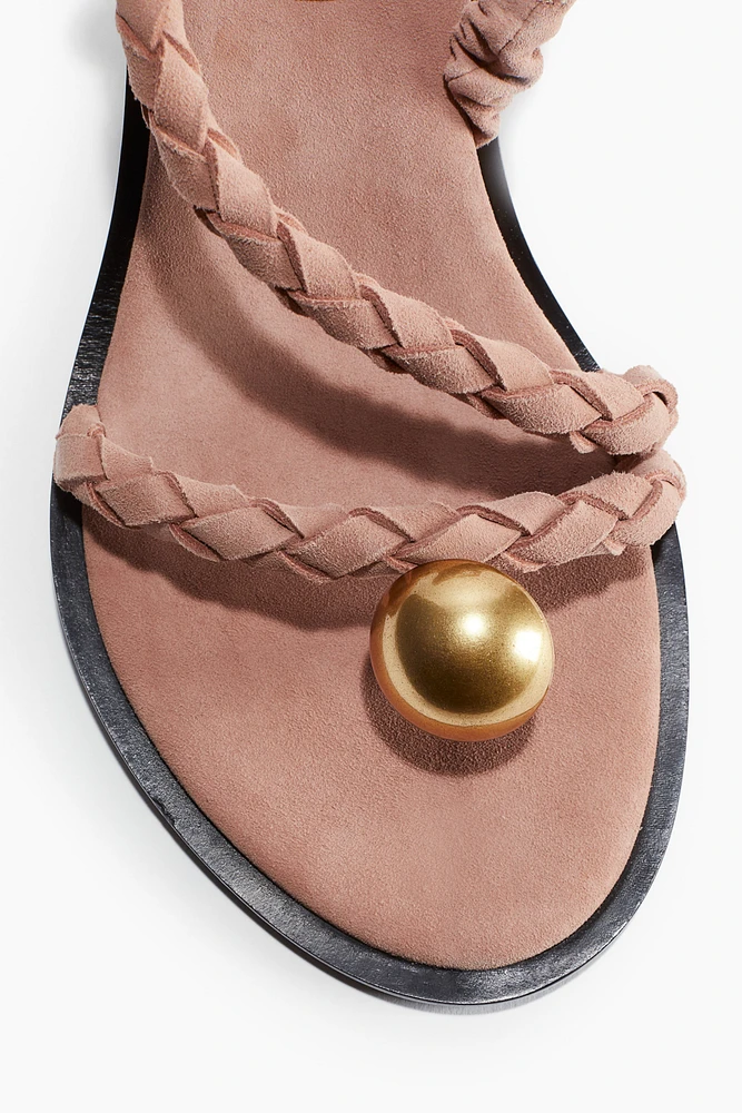 Heeled Suede Sandals